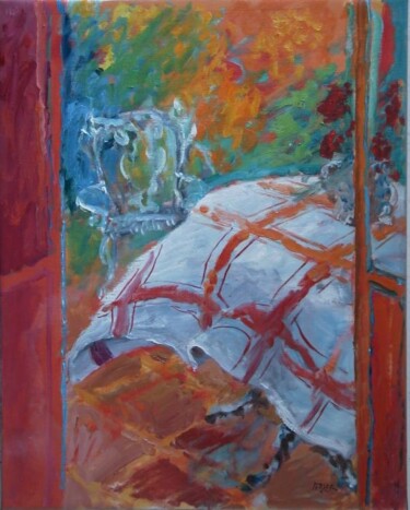 Peinture intitulée "Nappe dans le vent" par Daniel Lebier, Œuvre d'art originale
