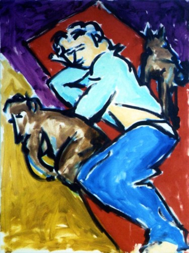 Painting titled "On the Road" by Bradley Owen, Original Artwork