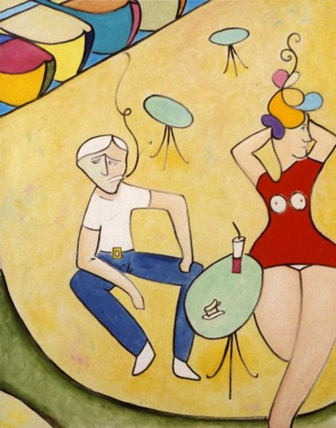 Painting titled "Yiorgos and Maria i…" by Bradley Owen, Original Artwork