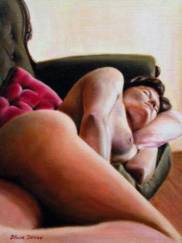 Peinture intitulée "Canapé" par Blaise Devissi, Œuvre d'art originale