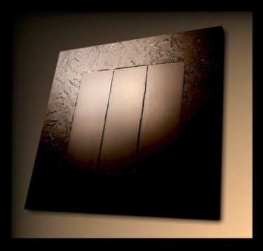 Peinture intitulée "Black Matrix 26" par Tehos, Œuvre d'art originale, Huile