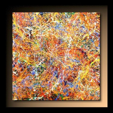 「Abstraction P170」というタイトルの絵画 Tehosによって, オリジナルのアートワーク, オイル