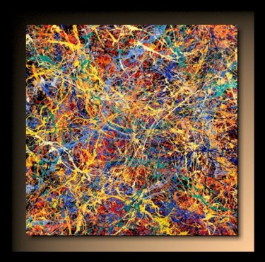 「Abstraction P172」というタイトルの絵画 Tehosによって, オリジナルのアートワーク, オイル