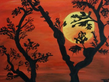 Pintura intitulada ""...Calor"" por Maria Teresa Duarte, Obras de arte originais