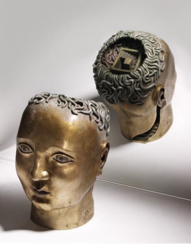 Sculpture intitulée "Pensées" par Sak, Œuvre d'art originale