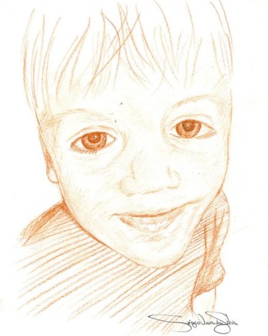 Dessin intitulée "Thomas" par Sérgio Vieira Da Silva - Sévis, Œuvre d'art originale
