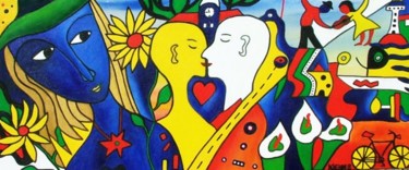 Painting titled "The Observer 1" by Georg Kiehn, Original Artwork