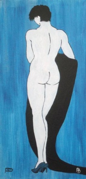 Grey Shoes Painting titled "Grey Shoes" by Davo, Original Artwork