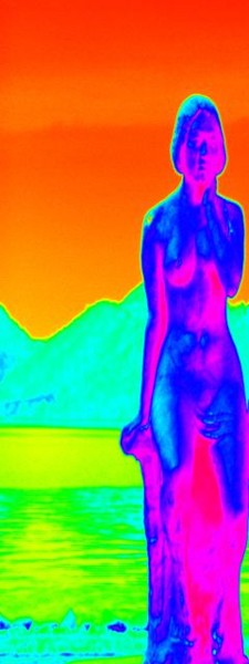 Digital Arts titled "Lady By The Lake" by Angelo Di Pietrantonio, Original Artwork