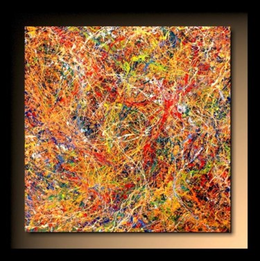 「Abstraction P175」というタイトルの絵画 Tehosによって, オリジナルのアートワーク, オイル