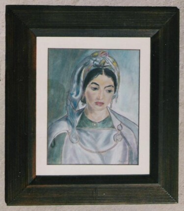 Ζωγραφική με τίτλο "femme marocaine" από Abdelhadi Chaouki, Αυθεντικά έργα τέχνης