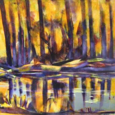 Peinture intitulée "plaisir d'eau" par Andre Bourdin, Œuvre d'art originale
