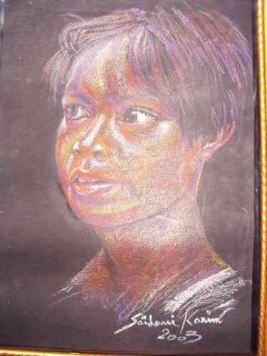 Peinture intitulée "mitisse africain" par Abdelkarim Saidani, Œuvre d'art originale
