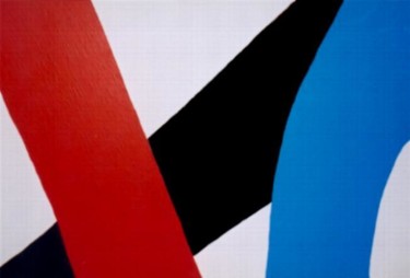 Painting titled "Die neue Mitte ist…" by Jan Theuninck, Original Artwork, Acrylic