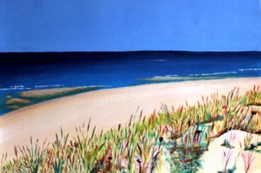 Peinture intitulée "Plages Landaises" par Jean Parraud, Œuvre d'art originale