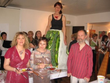 Peinture intitulée "Quatuor Vendeuil" par Nanou, Œuvre d'art originale