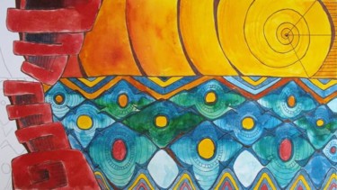 Pintura titulada "Elementales I" por Maga, Obra de arte original