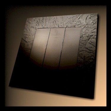 Peinture intitulée "Black Matrix 28" par Tehos, Œuvre d'art originale, Huile