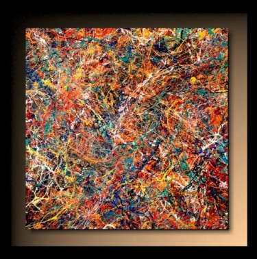 「Abstraction P179」というタイトルの絵画 Tehosによって, オリジナルのアートワーク, オイル