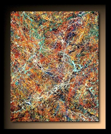 「Abstraction B25」というタイトルの絵画 Tehosによって, オリジナルのアートワーク, オイル