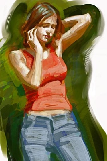 Peinture intitulée "Cécile" par Bastien Millan, Œuvre d'art originale