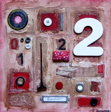 Peinture intitulée "_BONHEUR_.jpg" par Catherine Suchocka, Œuvre d'art originale, Autre