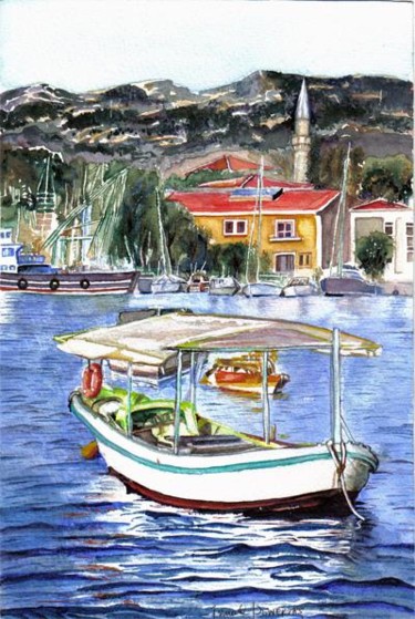 绘画 标题为“Foça / Fokai” 由İSmail Dönertaş, 原创艺术品