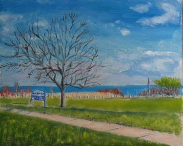 Painting titled "Cathedral Bluffs Pa…" by Herscovitch Larry, Original Artwork, Oil