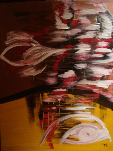 Pintura intitulada ""confusão dum olhar"" por Maria Teresa Duarte, Obras de arte originais, Acrílico