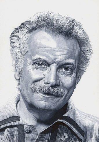 Peinture intitulée "Georges Brassens" par Dominique Boucher, Œuvre d'art originale