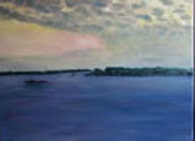 Malarstwo zatytułowany „Magnifique coucher…” autorstwa Jean Parraud, Oryginalna praca