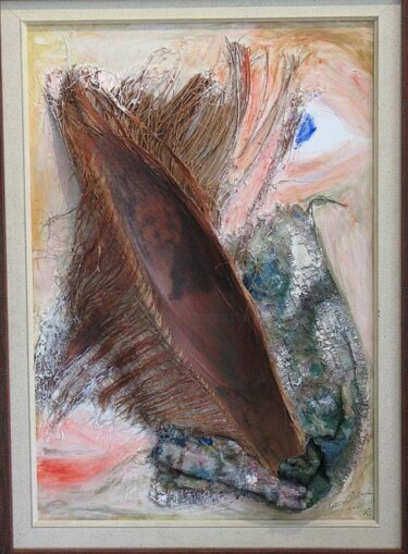 Pintura intitulada "Mulher" por Licínia Portugal, Obras de arte originais