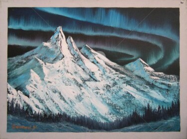 Peinture intitulée "BOREALS" par Edward Misiaszek, Œuvre d'art originale, Huile