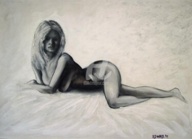 BARBARA Painting titled "BARBARA" by Edward Misiaszek, Original Artwork, Oil