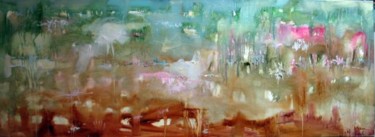 Peinture intitulée "Meditation 1" par Oksana Veber, Œuvre d'art originale, Huile Monté sur Châssis en bois
