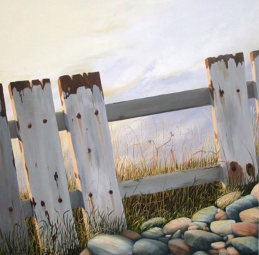Peinture intitulée "fin d'été" par Francois Mauplot, Œuvre d'art originale