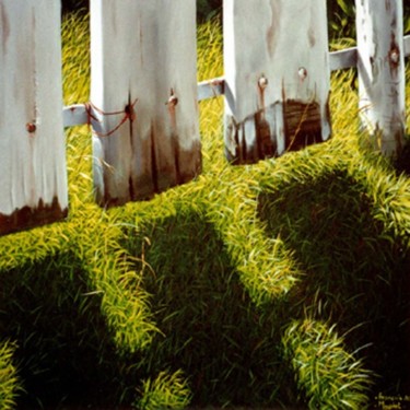 Painting titled "barrière" by Francois Mauplot, Original Artwork