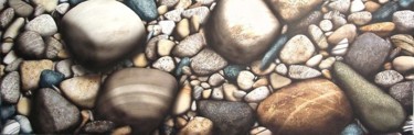 Peinture intitulée "l'eau à coulée" par Francois Mauplot, Œuvre d'art originale