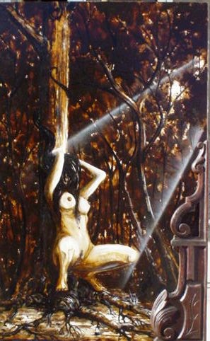 Pintura intitulada "estranha" por Mário Fresco, Obras de arte originais, Óleo