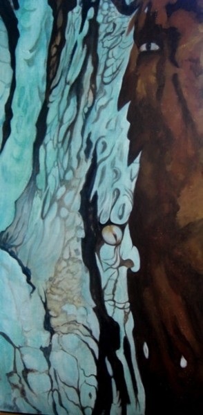 Peinture intitulée "Les élémentaux de l…" par Elfi, Œuvre d'art originale