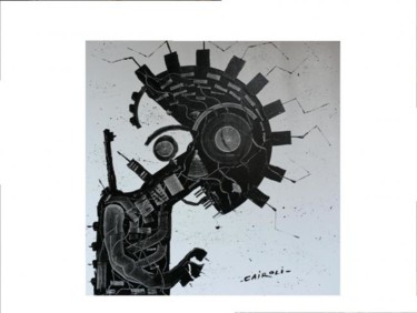 Peinture intitulée "Âme  perdue" par Yves Cairoli, Œuvre d'art originale