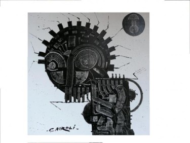 Peinture intitulée "une idée derrière l…" par Yves Cairoli, Œuvre d'art originale