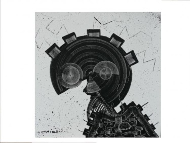 Peinture intitulée "cicatrice indélébile" par Yves Cairoli, Œuvre d'art originale