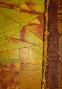 Pintura titulada "Sol y Tierra" por Maga, Obra de arte original