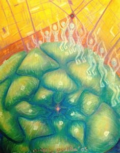 Pintura titulada "Sueño del Sol del V…" por Maga, Obra de arte original