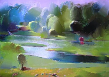 Painting titled "The silence" by Givi Siproshvili, Original Artwork
