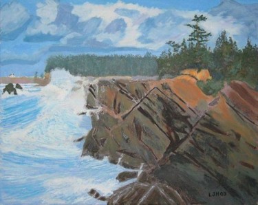 绘画 标题为“The Oregon Coastline” 由Herscovitch Larry, 原创艺术品