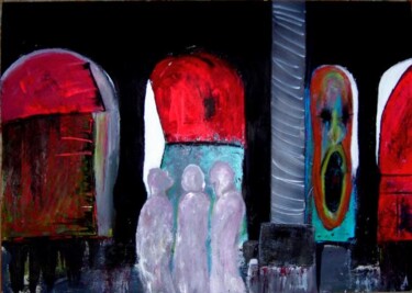 Schilderij getiteld "dependence by the p…" door Alfio Catania Bruciovento, Origineel Kunstwerk
