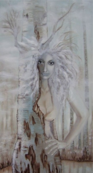 Peinture intitulée "Némétona" par Alix, Œuvre d'art originale, Huile