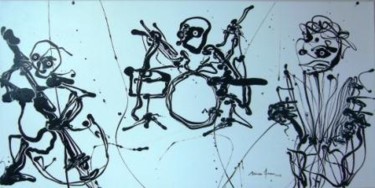 Pintura intitulada "trio" por Mário Fresco, Obras de arte originais, Óleo